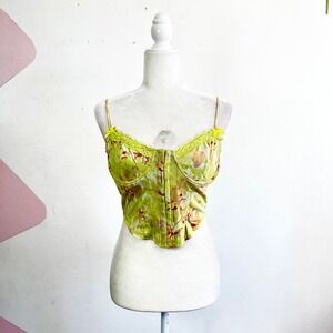 Fashion Nova Lace Corset Top Coquette Fairycore Rave Festival Medium